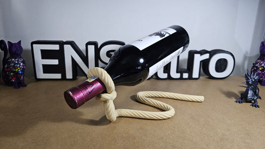 Suport de Vin „Frânghia Magică” – Efect de Levitare