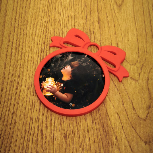 Ornament Crăciun cu Fundă și Șnur Inclus