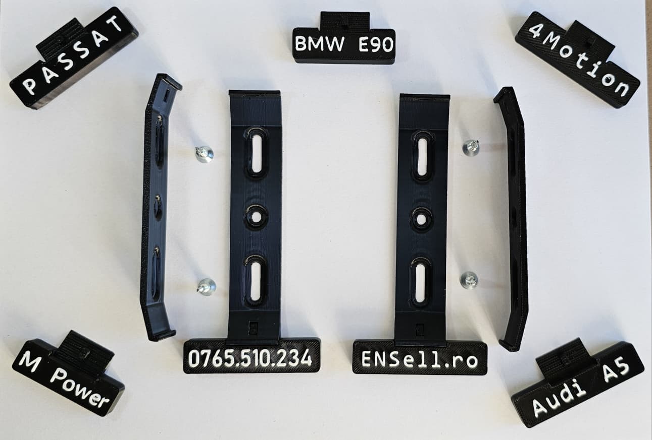 Suporți număr auto SLIM