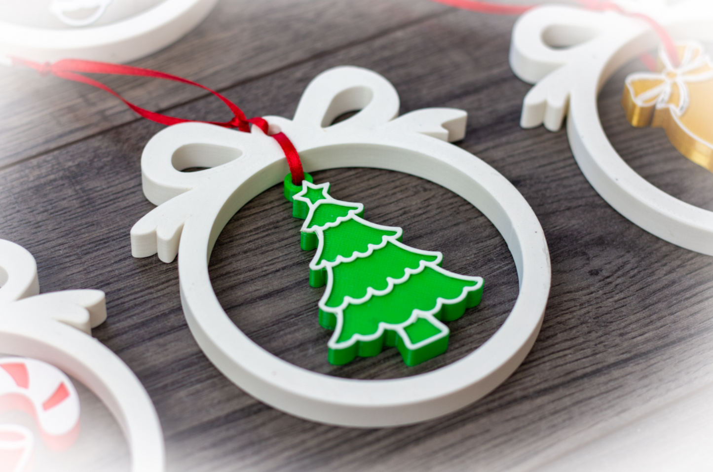 Decorațiuni Brad Premium Printate 3D – Set 6 Modele Unice