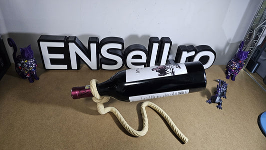 Suport de Vin „Frânghia Magică” – Efect de Levitare