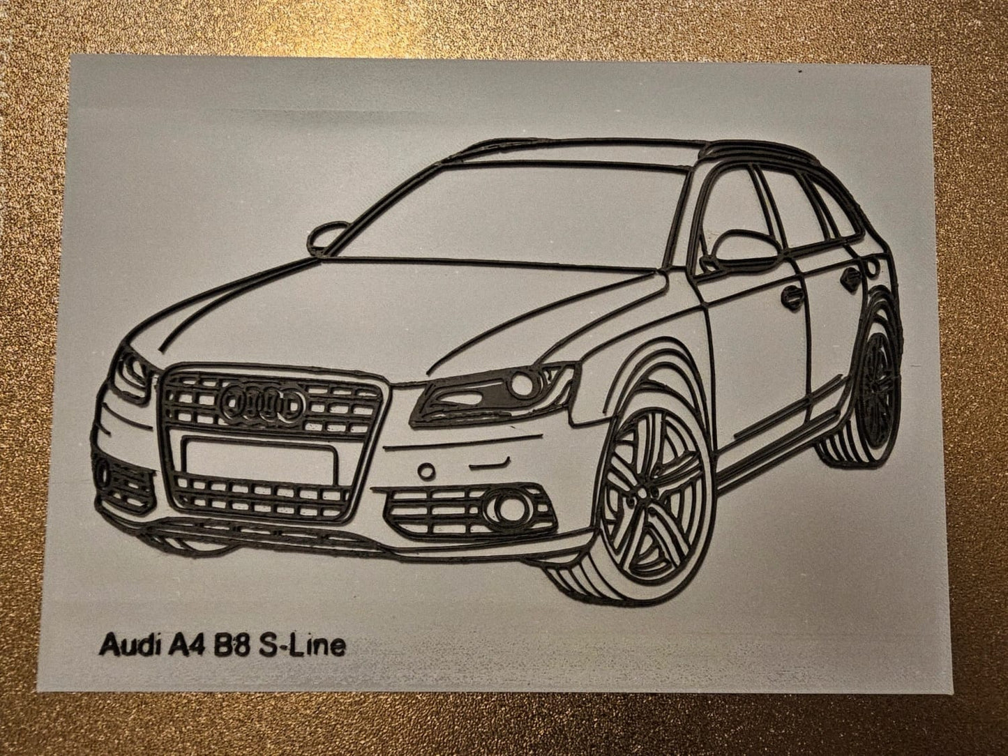 Siluetă Auto Line Art – Orice Model de Mașină