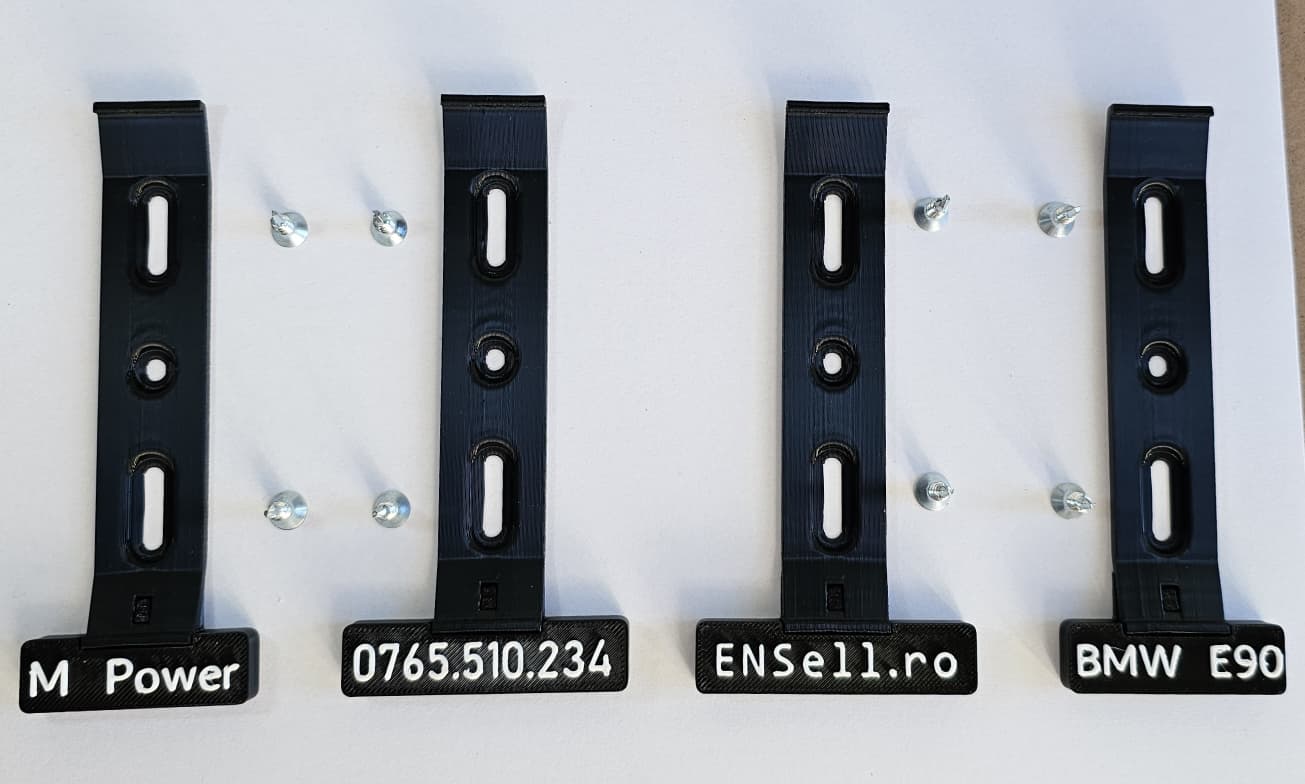 Suporți număr auto SLIM