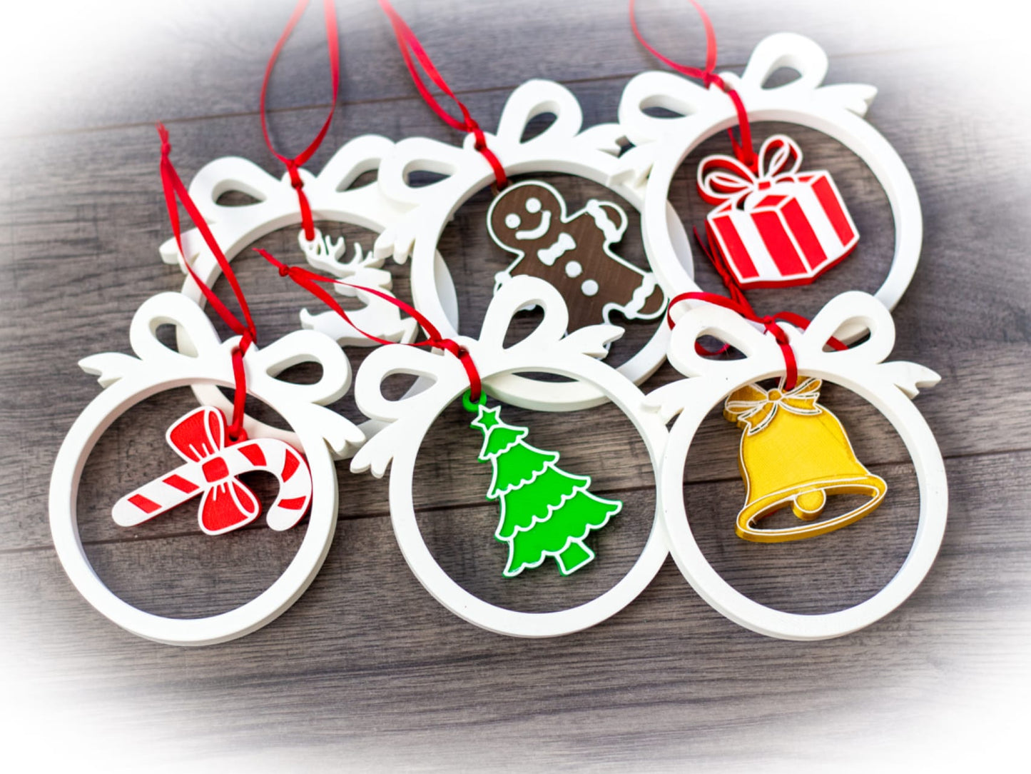 Decorațiuni Brad Premium Printate 3D – Set 6 Modele Unice